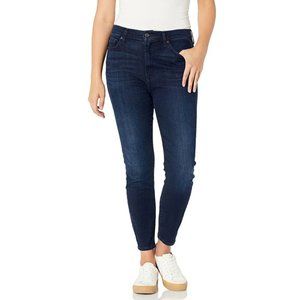 7 For All Mankind Cropped Gwenevere Skinny Stretch Legging Jeans Blue Size 24